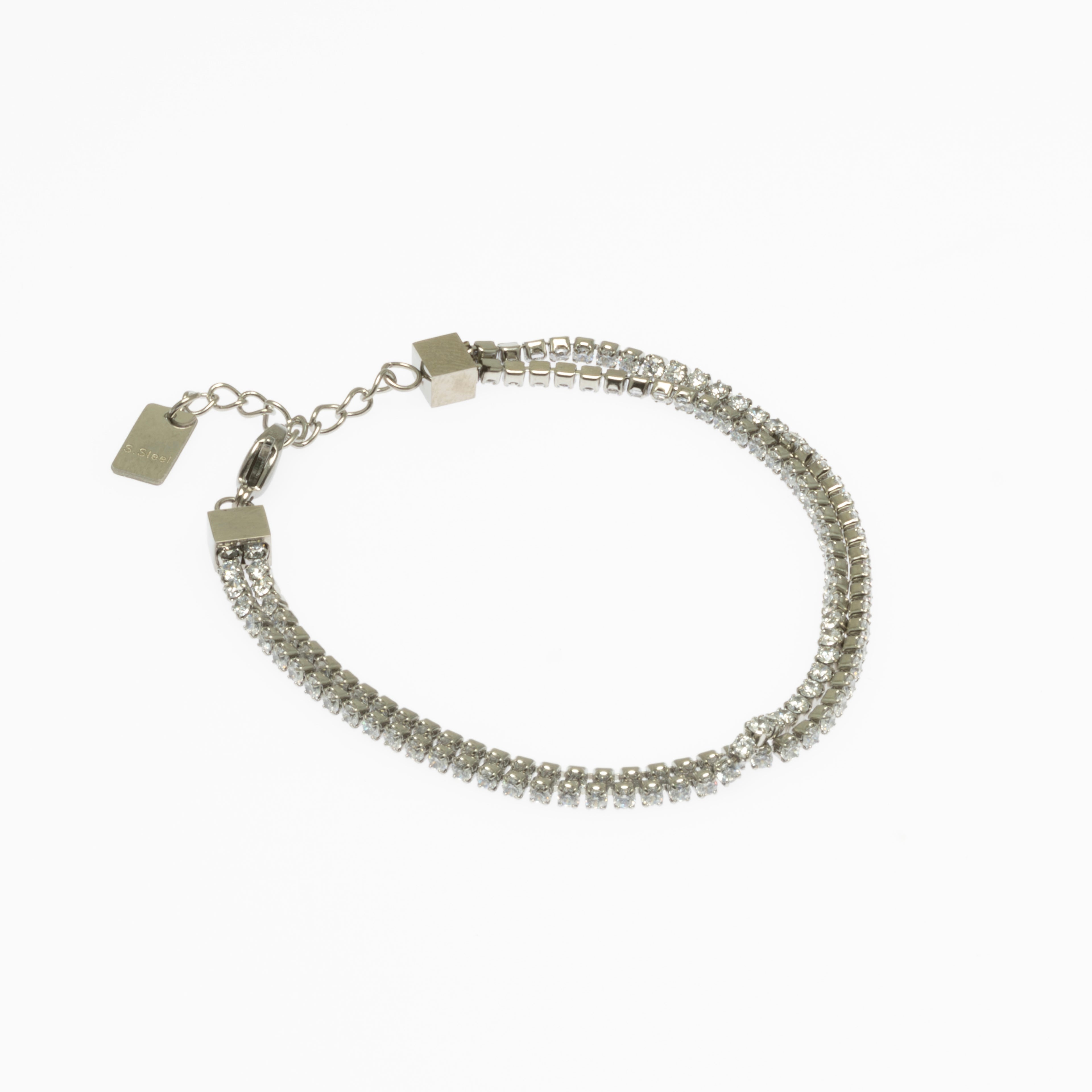 Bracelet Rivière 2-en-1 Argenté