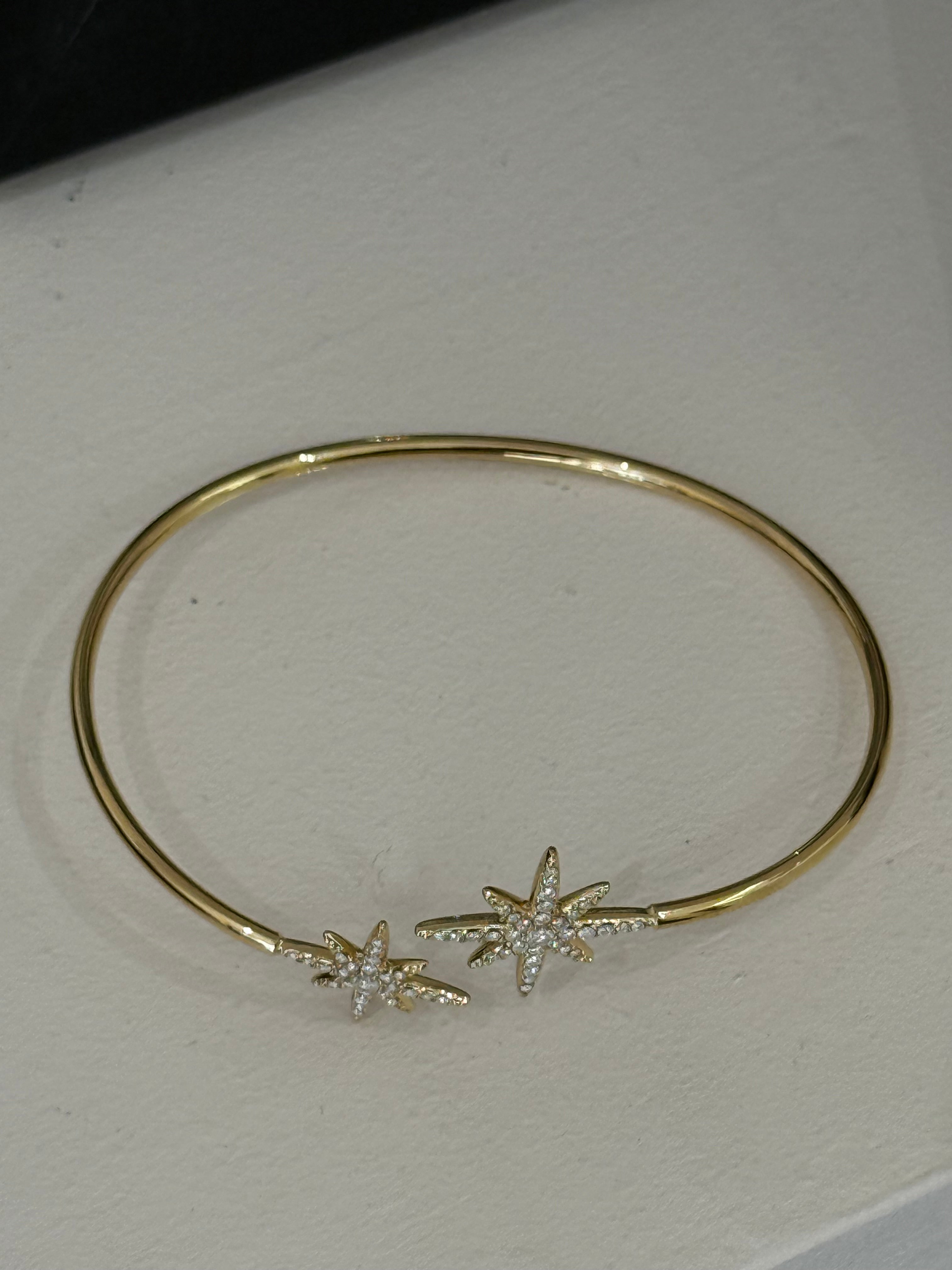 Bracelet Doré 2 Etoiles