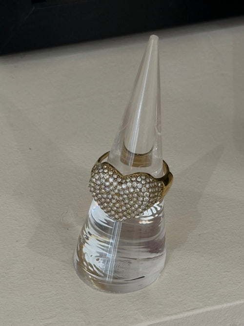 Bague cœur doré