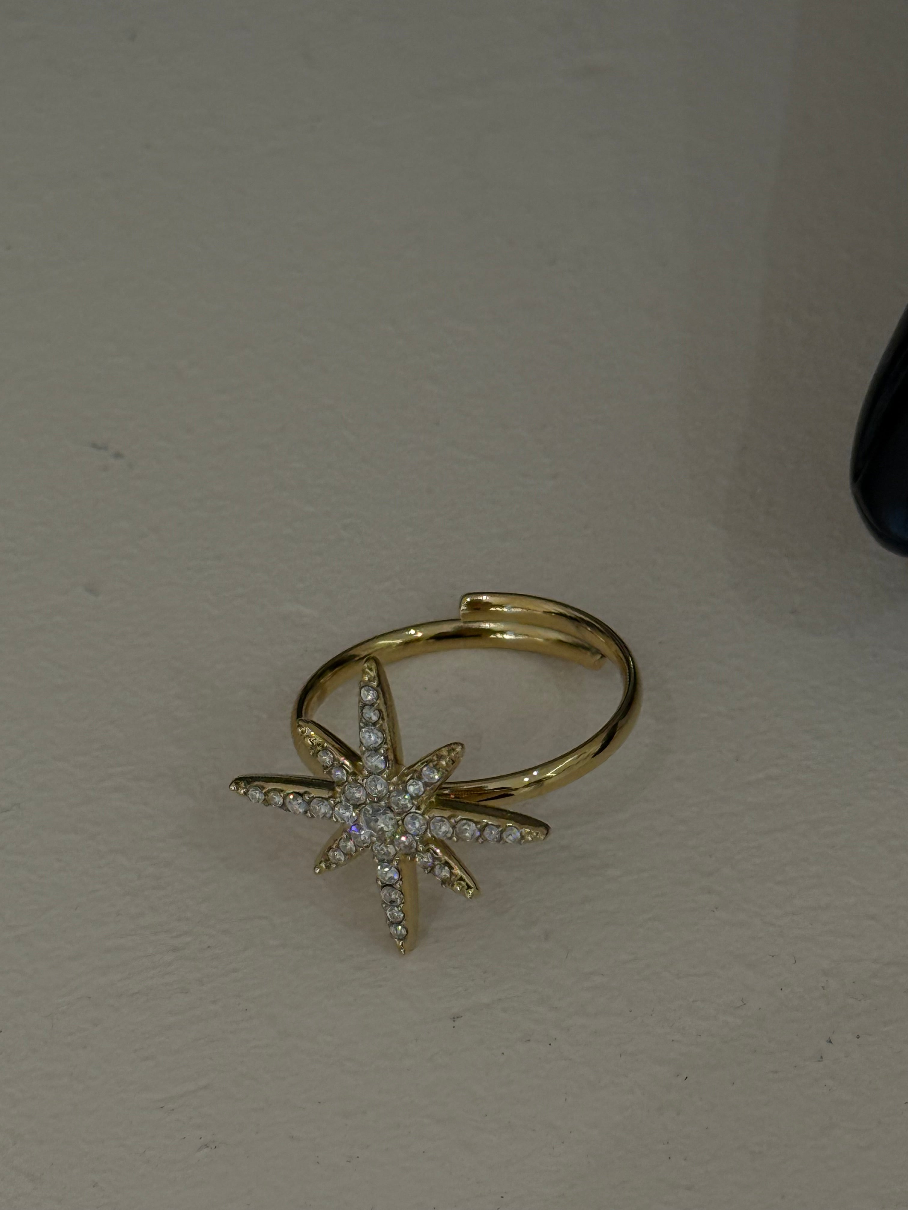 Bague fine Doré Étoile