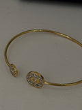 Bracelet Doré rond Œil