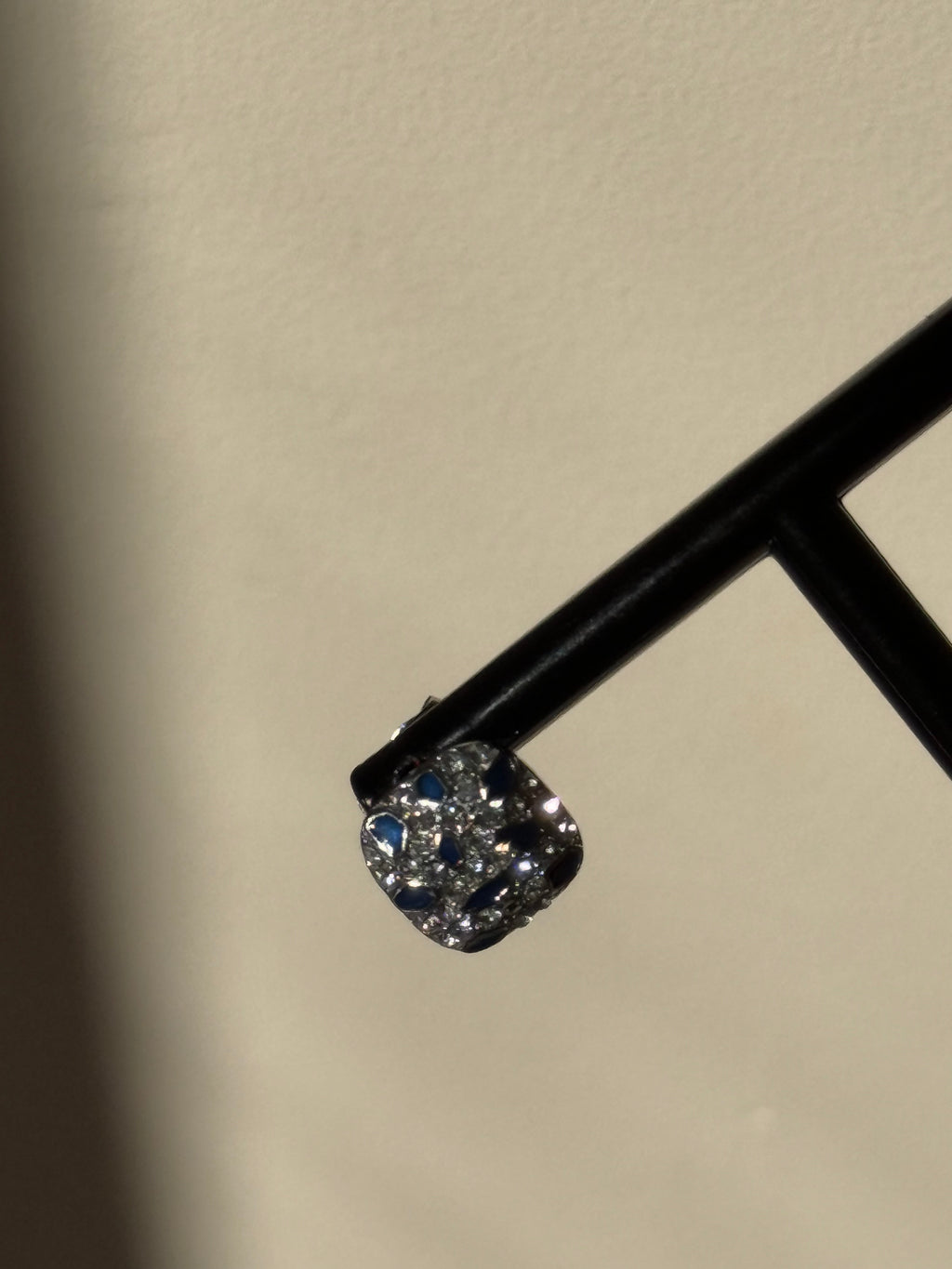 Boucles d’oreilles Bleu Argent