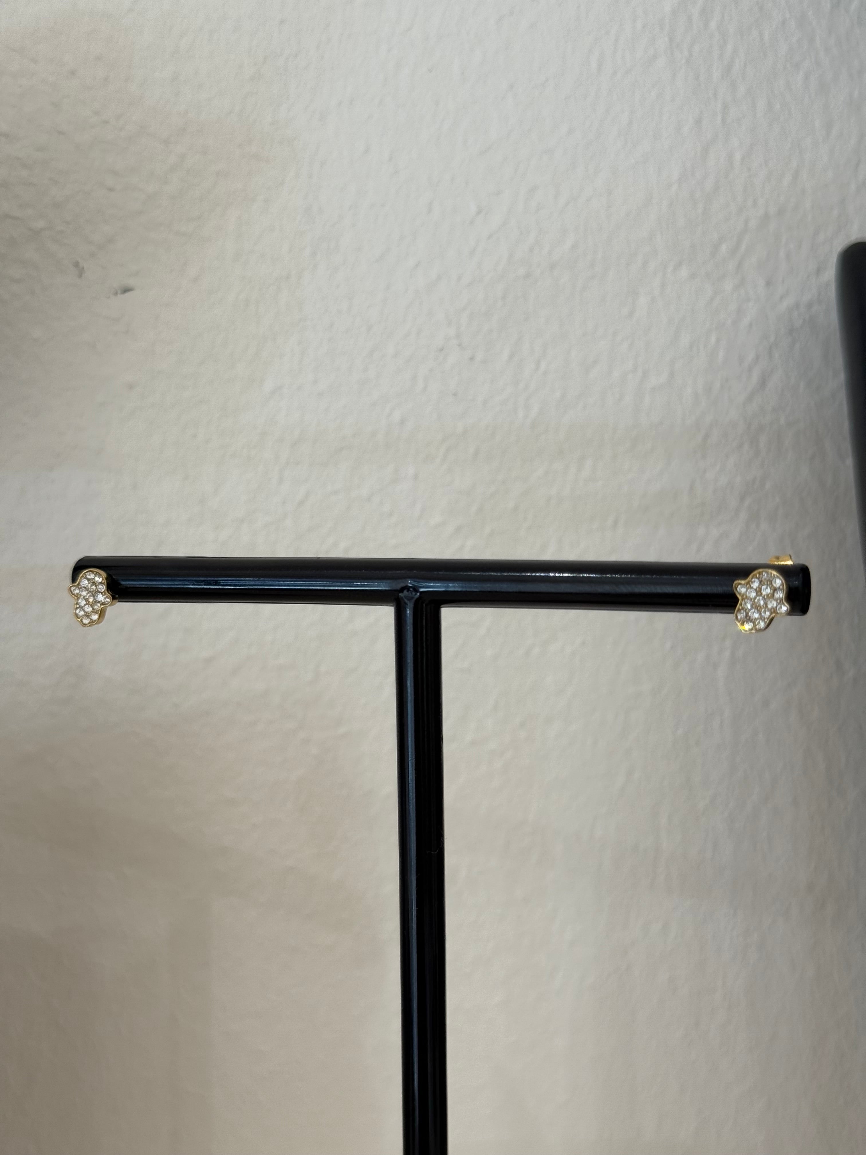 Boucles d'oreille Khamsa Doré