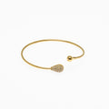 Bracelet Jonc Larme allongée