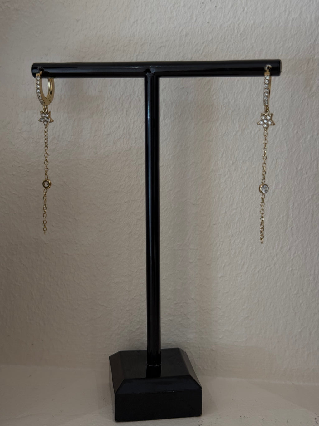 Boucles d'oreille Étoile pierreDoré