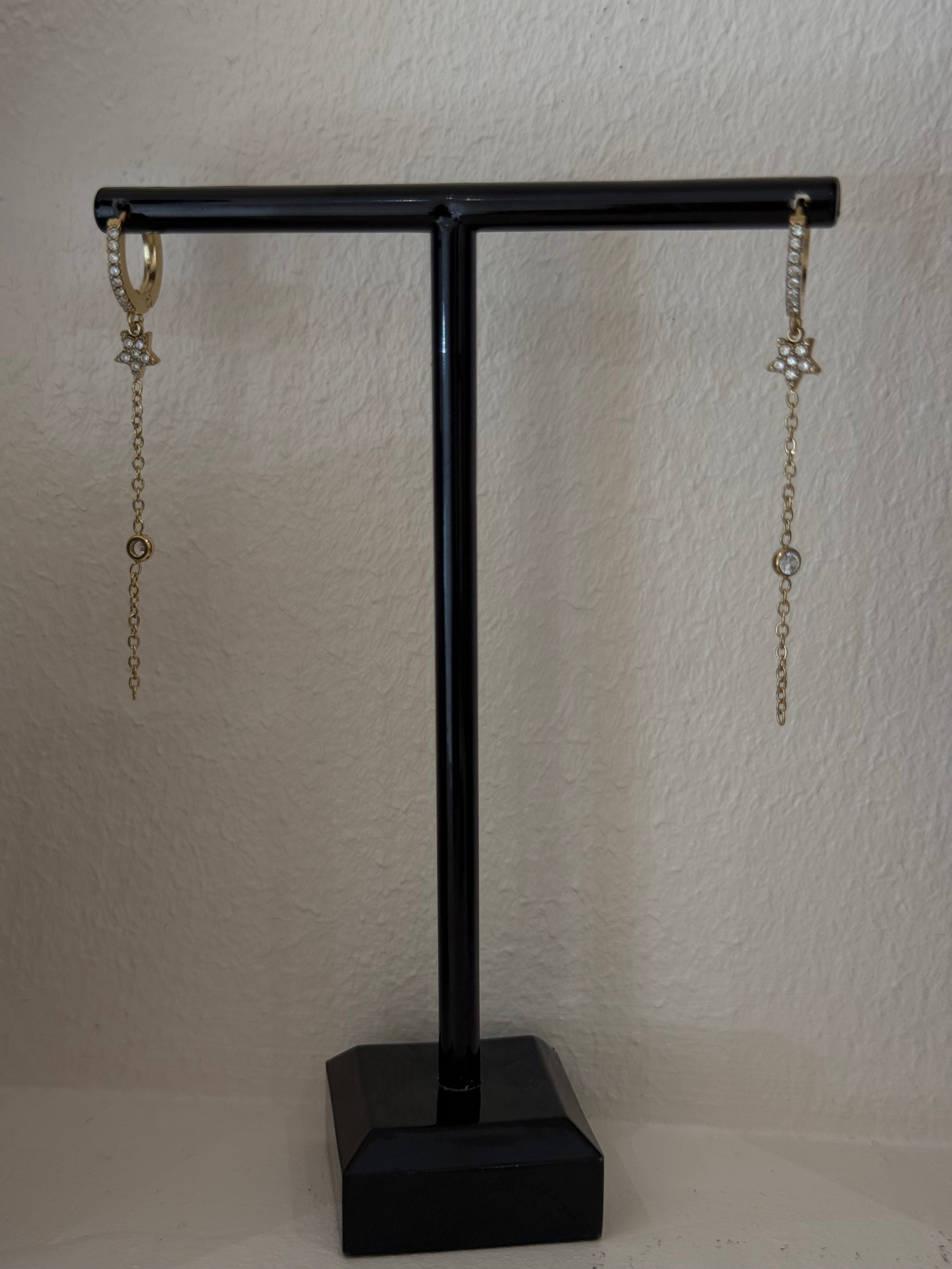 Boucles d'oreille Étoile pierreDoré