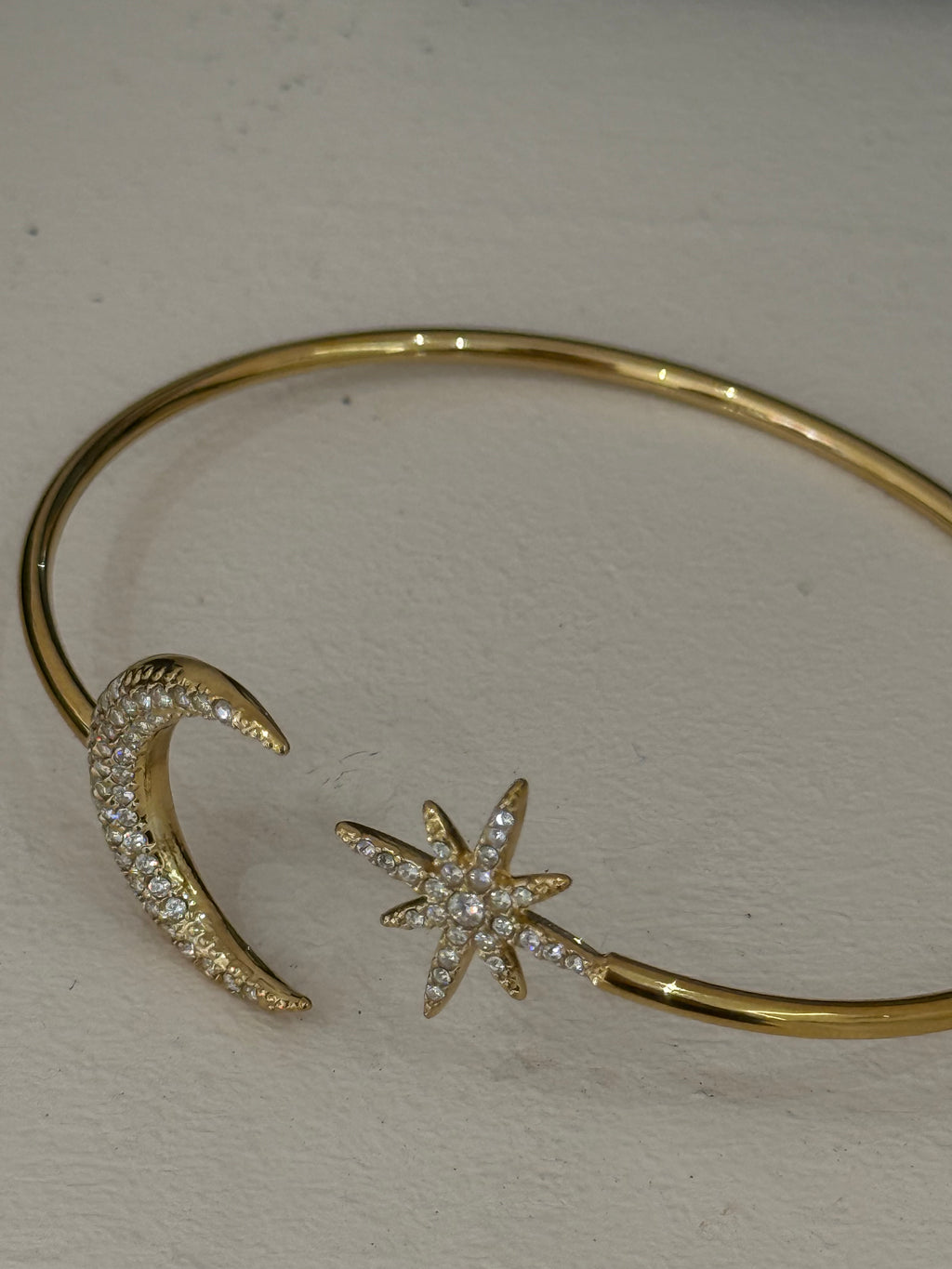 Bracelet Doré Étoile Lune