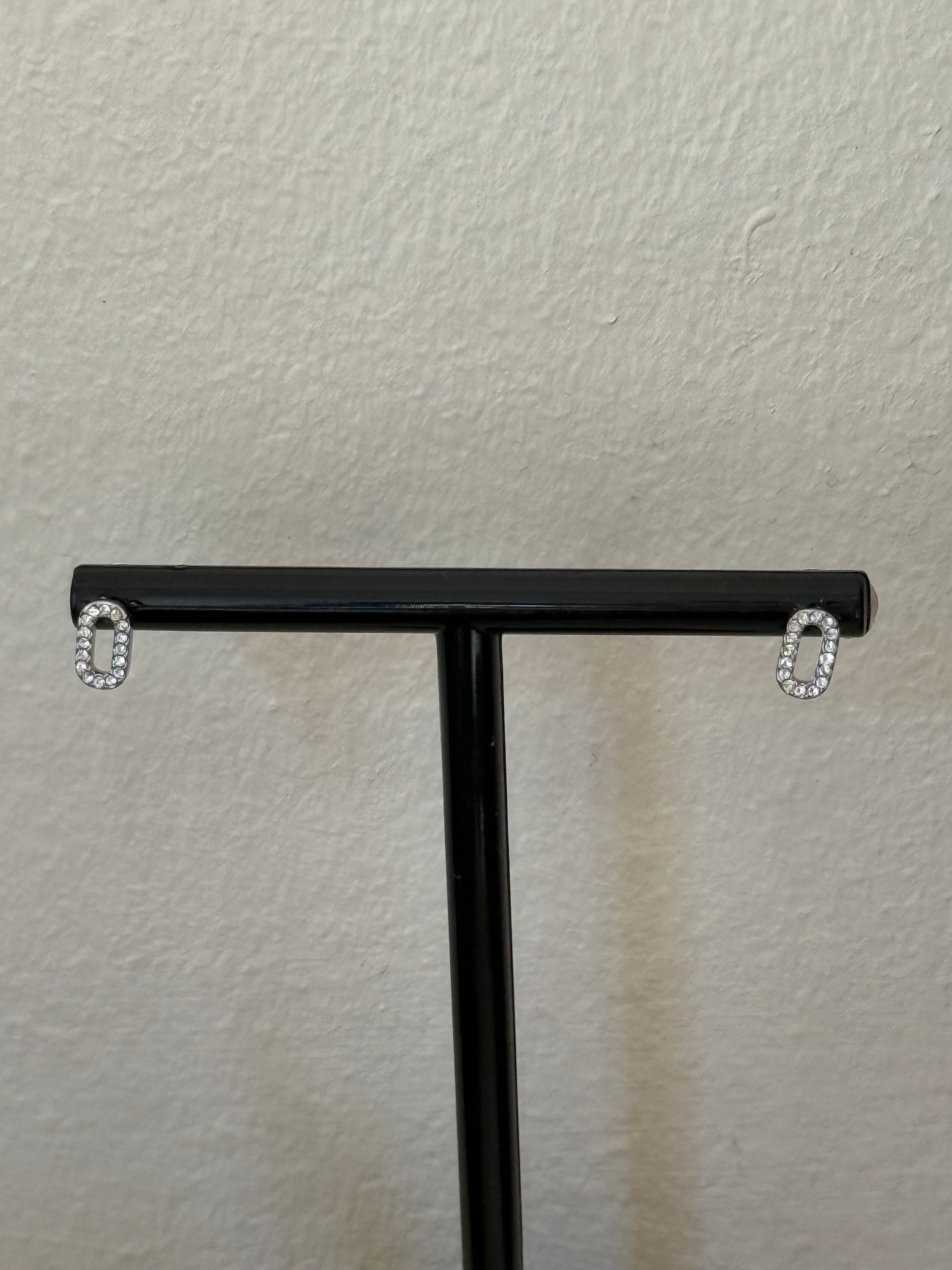 Boucles d'oreille O pierres Argent