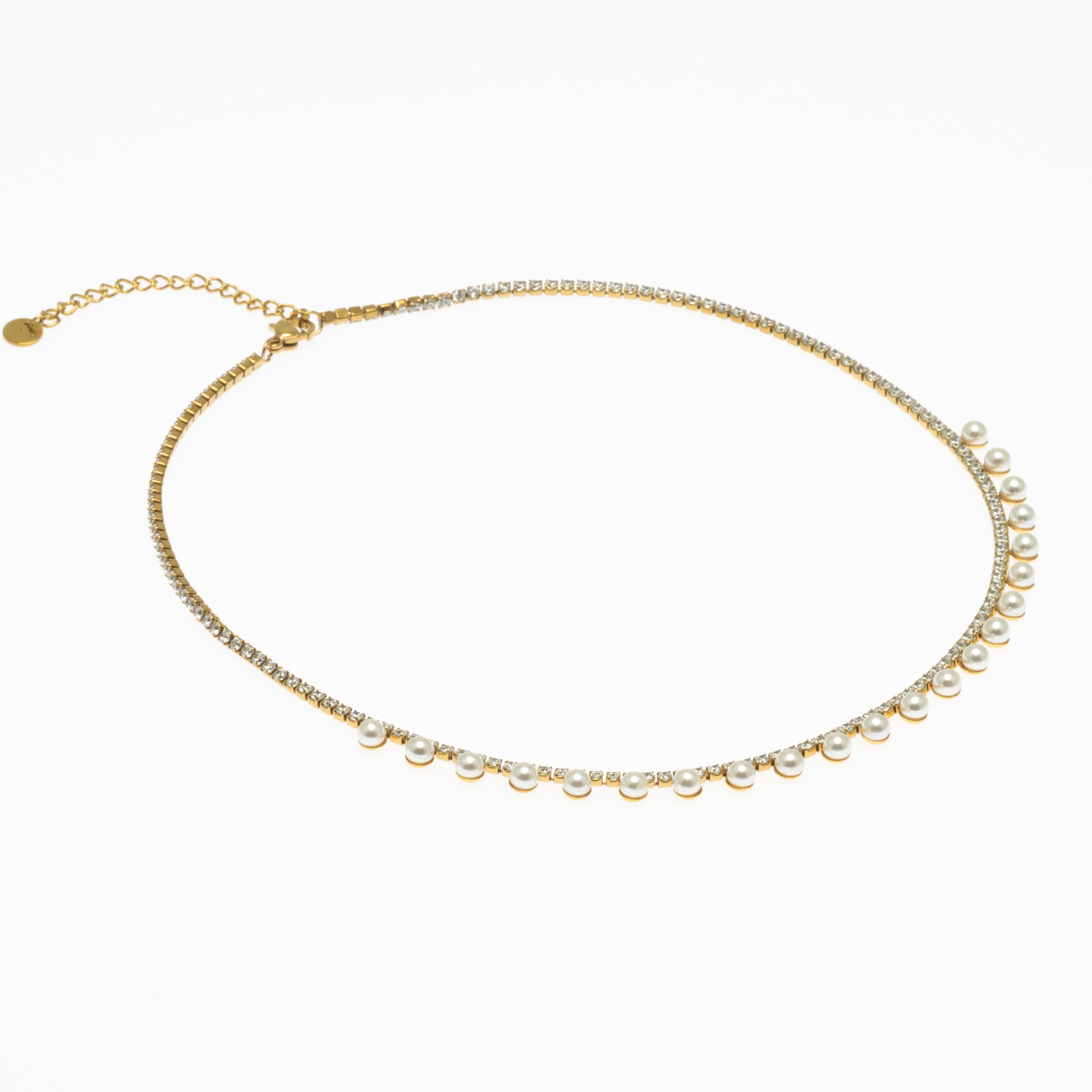 Collier Rivière Structurée Perle