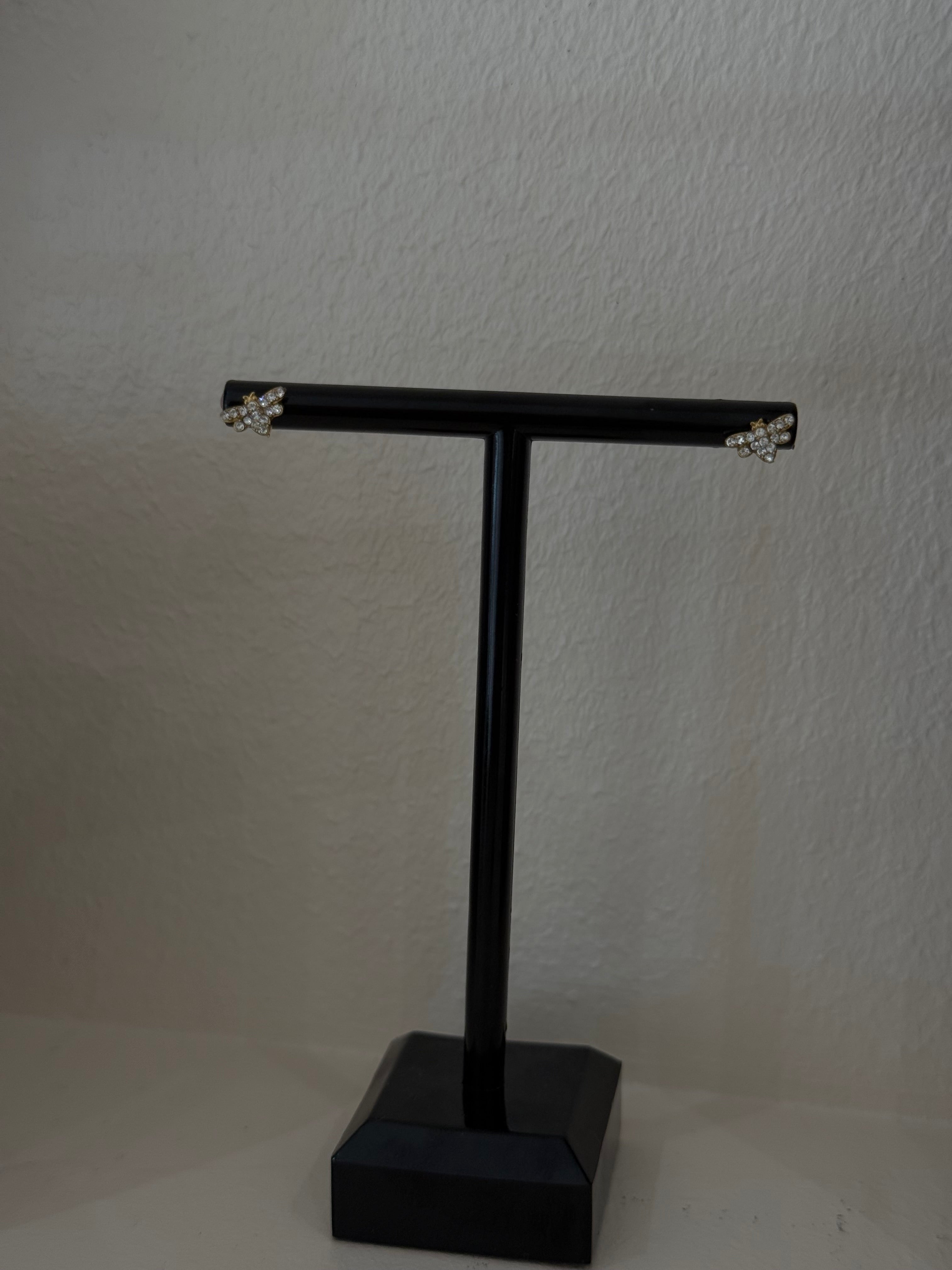 Boucles d'oreille Abeilles Doré