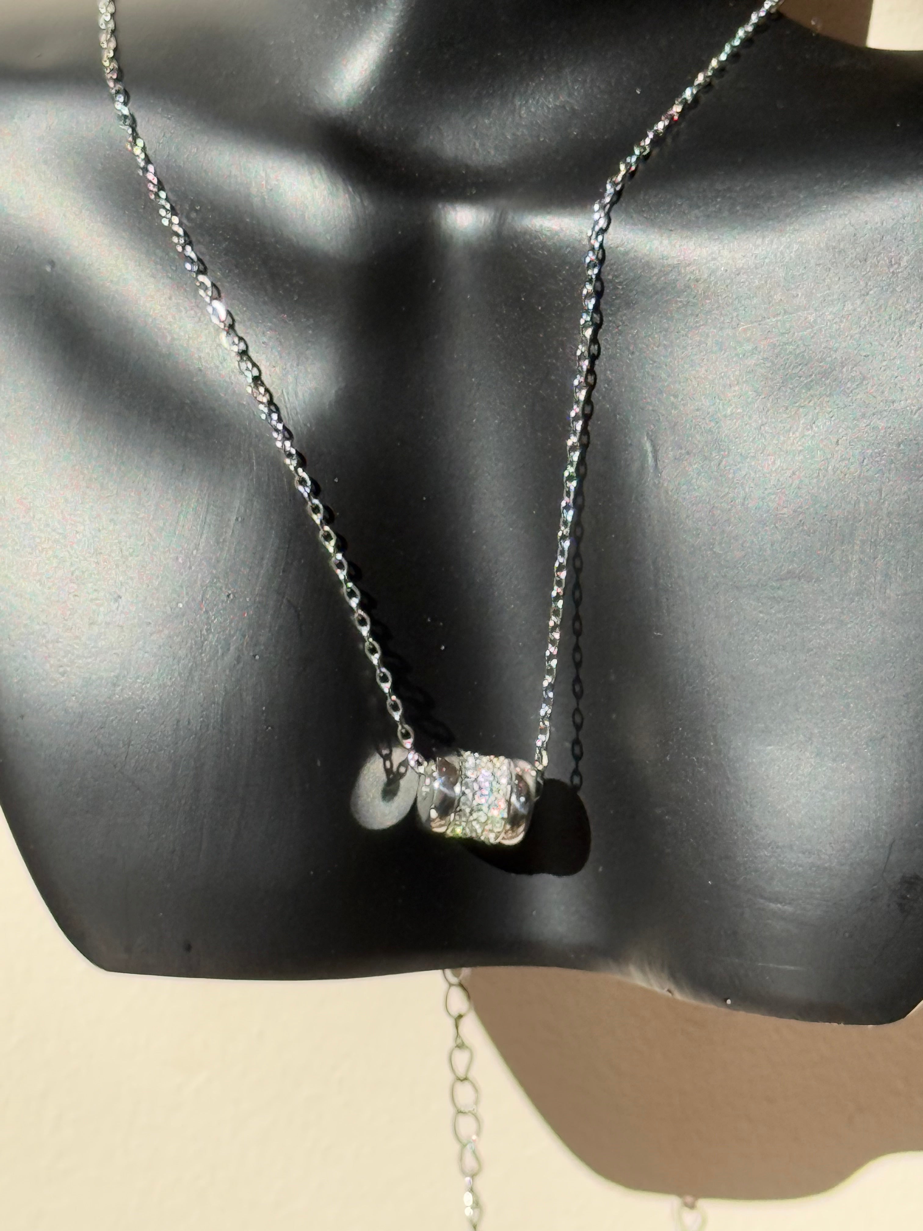 Collier Pendentif Boule Argent