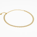 Collier Cercle Cristal Doré