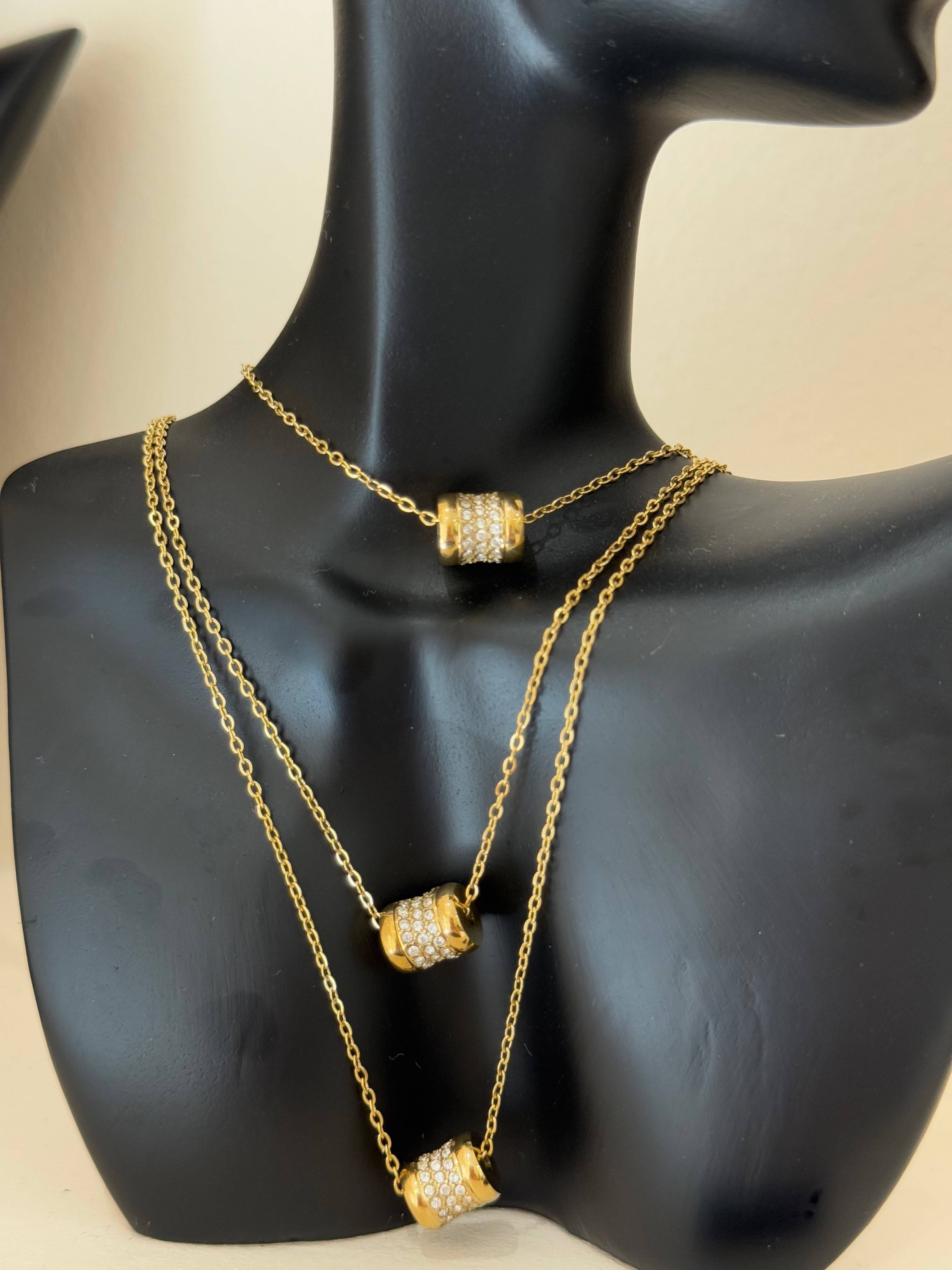 Collier Pendentif Boule Doré 1 pièce