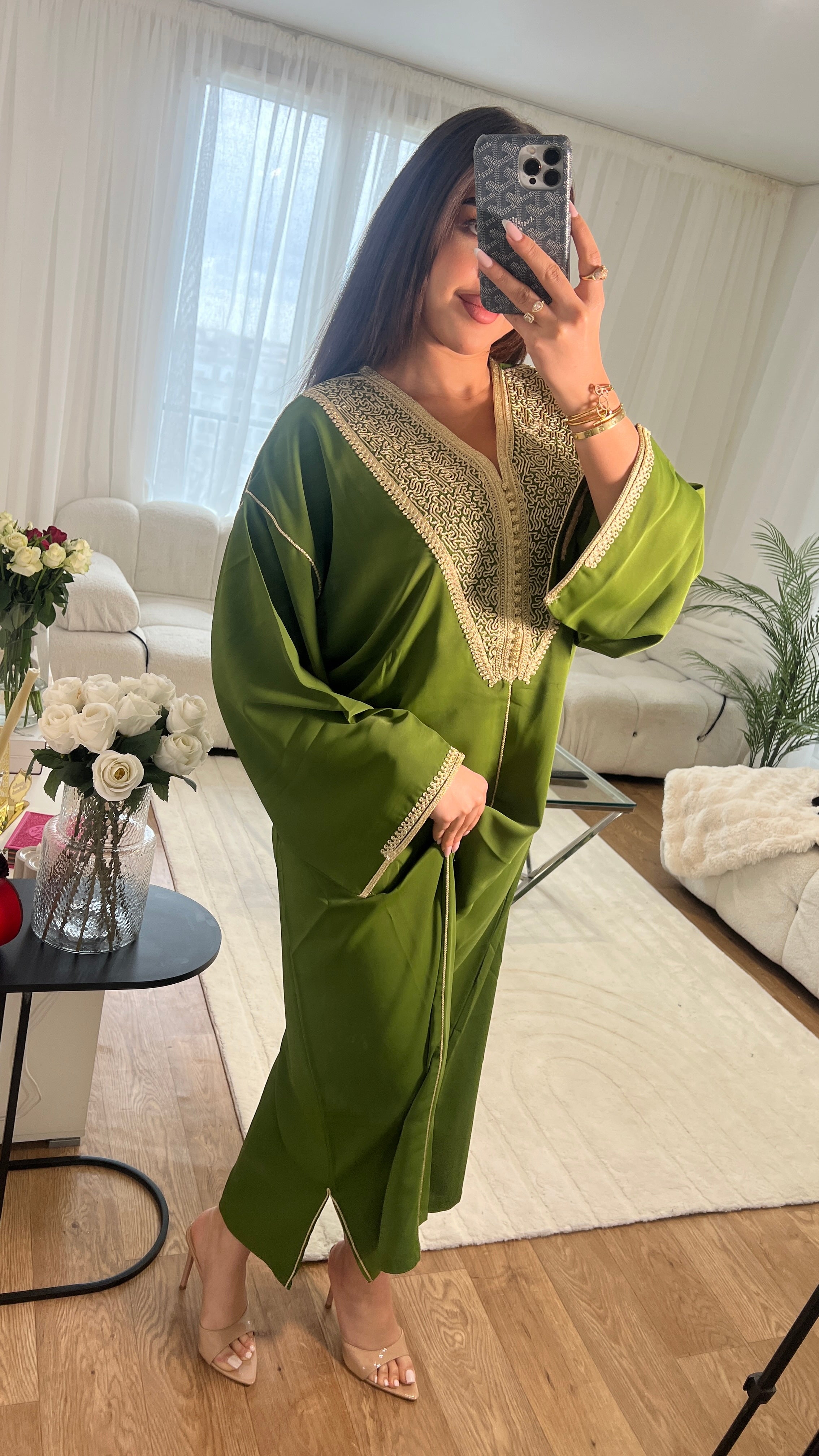 Caftan Marocain léger - Vert