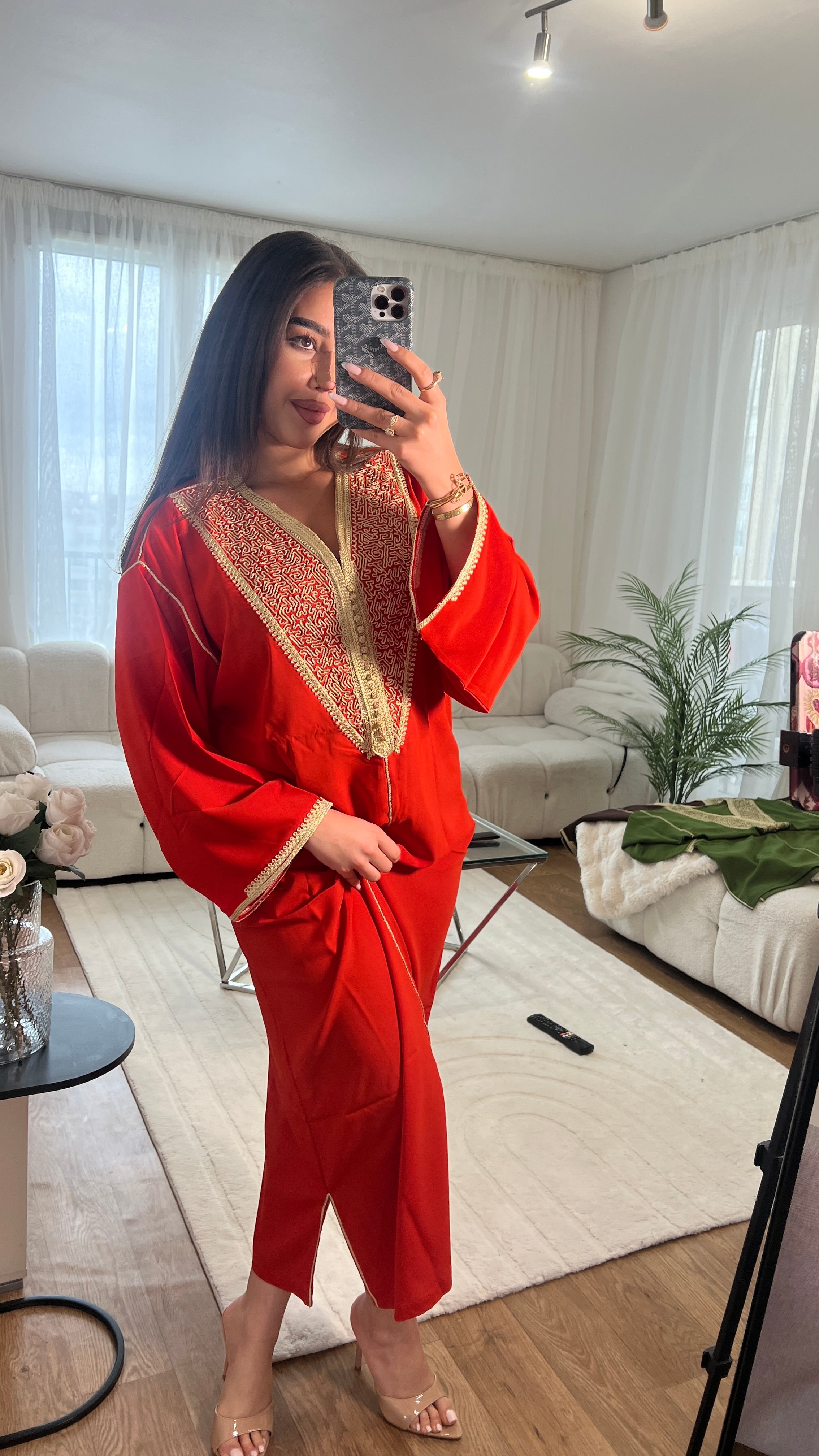Caftan Marocain léger - Orange