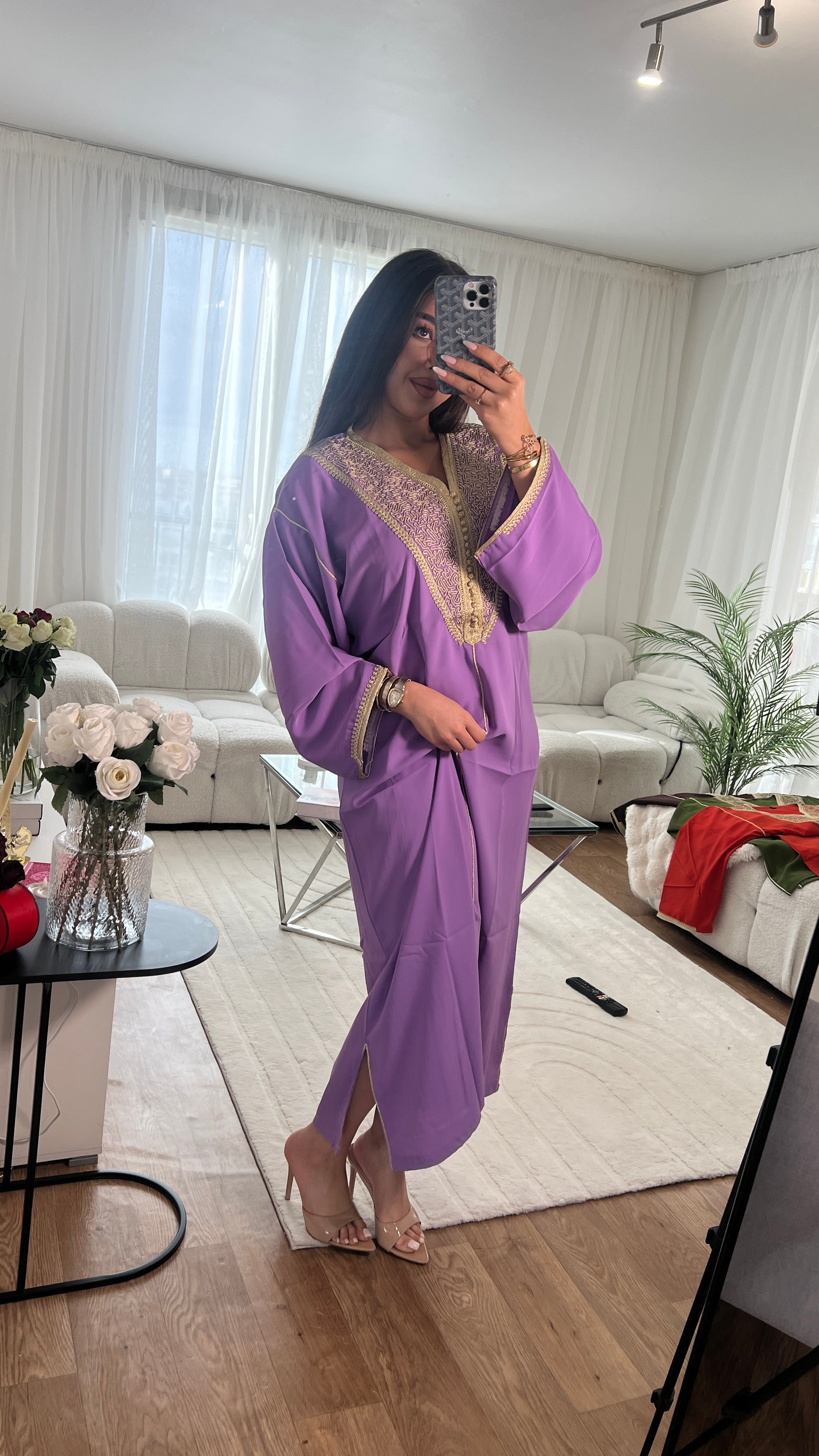 Caftan Marocain léger - Violet