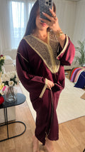 Caftan Marocain léger - Bordeaux